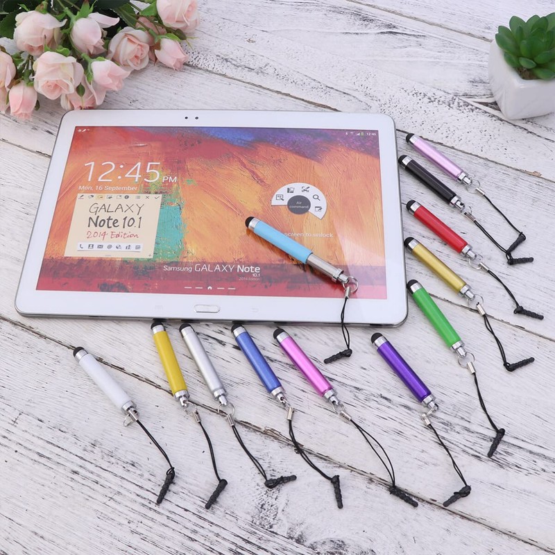 PartyKindom 12 Retractable Capacitive Stylus Pens Ball Pull Capacitive Stylus