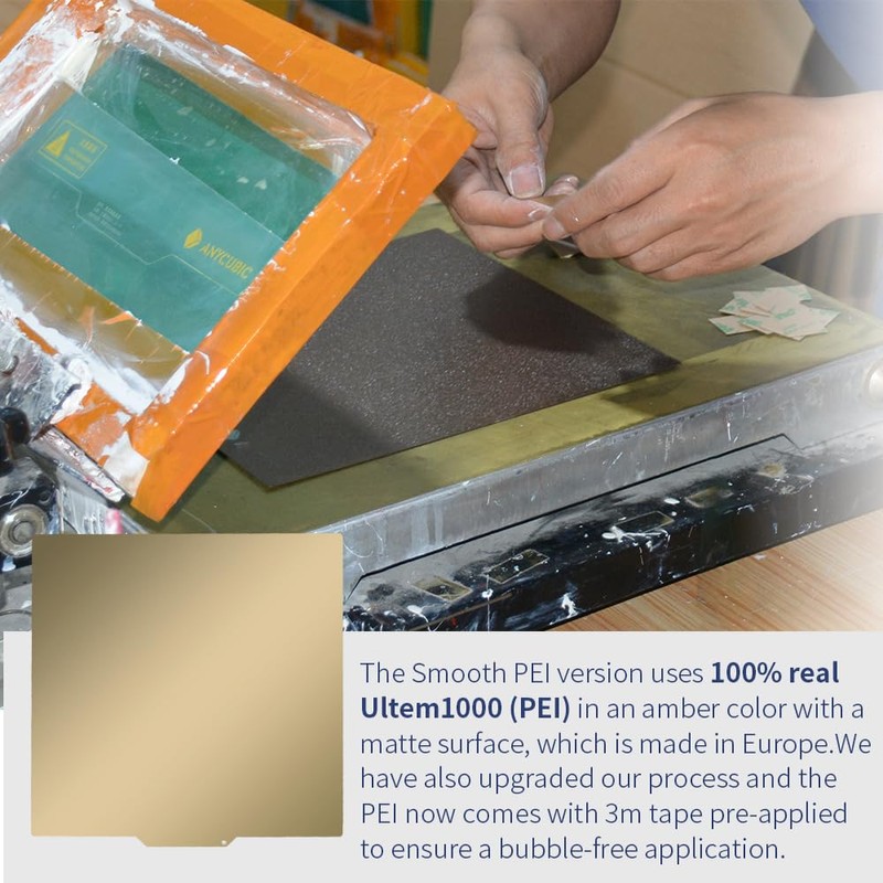 Upgraded 370x370 K2 Plus Build Plate 100% Imported Thicker PEI