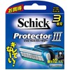 Schick Protectorree 3 Blade Replacement Blades (12 Pieces) for Shaving