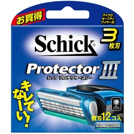 Schick Protectorree 3 Blade Replacement Blades (12 Pieces) for Shaving and Razors