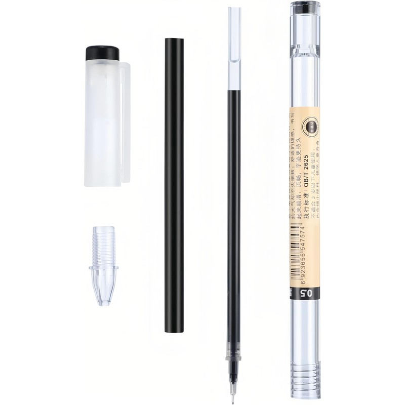 REXloyal 12 Pieces 0.5mm Black Gel Ink Pen Japanese Stationery