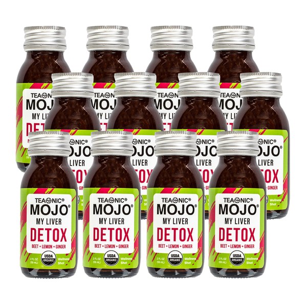 TEAONIC My Liver Mojo: Detox, Wellness Mojo Shots with Black