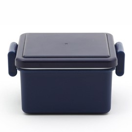 GEL-COOL 0101-0261 Gel Cool Square Lunch Box Small Lunch Box Small Lunch Box, Berry Blue, 4.3 x 3.7 x 2.2 inches (11 x 9.4 x 5.5 cm), 1 Tier, 8.7 fl oz (220 ml), 1 Tier, Lunch Box, For Women, Kids, Easy Clip, Buckle Mechanism, Storage Container, For Dess