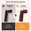 Horsehair Shoe Brush 4 Pcs 100% Horsehair Premium Shoe Cleaning
