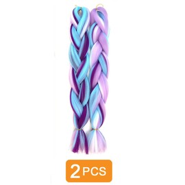 Traziewell Curly Crochet Hair Extensions Twist Braided Ponytail Extension Hair Styling Accessories Coloured Extensions for Twist Braiding Hair Extension Pre Stretched High Temperature Hair Pieces 1719