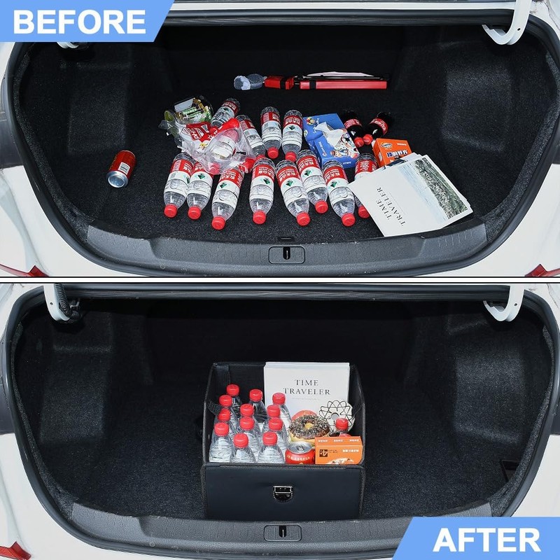 JSCARLIFE Car Trunk Organizer, Truck Boot Organiser, Foldable Car Boot