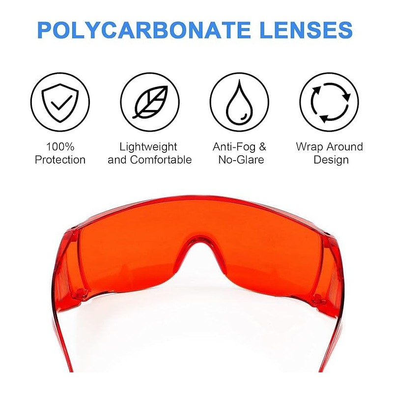 FUREIN SMILE 2PCSDental Lab Safety Glasses Dental Eyewear for Teeth