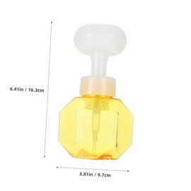 Operitacx Bubble Maker Facial Bubbler Manual Foaming Bottle for Deep Cleansing Petg Material for Face Wash Shampoo and Shower Gel Use Produces Fine Hydrating Foams
