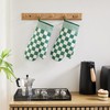 Ohocut Green Checkered Oven Mitts Heat Resistant, Vintage Retro Checkerboard