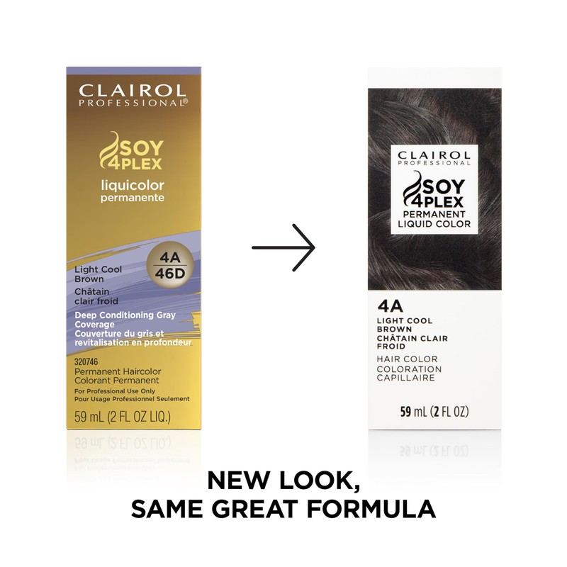 Clairol Professional Permanent Liquicolor, 4A Light Cool Brown, 2 Fl