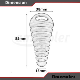 Amavoler Muffler Exhaust Wash Plug Aftermarket Replacement Parts Fit for 2 Stroke Motorcycle Dirt Bike. (Black 1 Pcs)