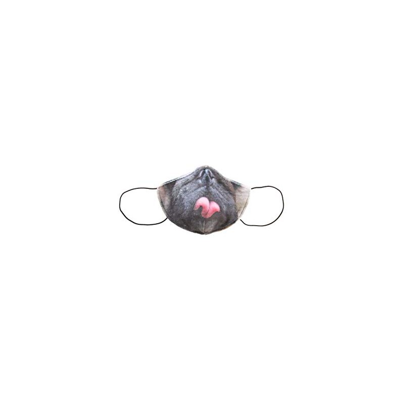 Adult Pug Sublimated Face Mask Standard