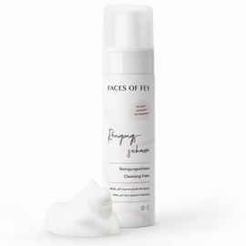 Mild Facial Cleansing Foam for Face - Face Cleansing for Blemish, Oily & Dry Skin as well as Acne - Faces of Fey Natural Cosmetics Face Foam Cleanser - 200 ml