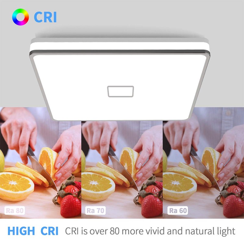 Airand LED Ceiling Light Fixtures Flush Mount 12.8inch 24W Bright