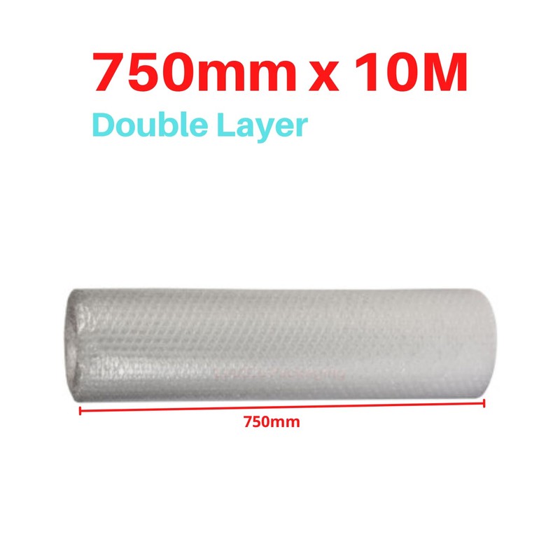 Double Layer Bubble Wrap Roll Bubble Size 10mm 10 Metres