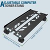 CUISIBOT Adjustable Large Computer Tower Stand 7.9 to 10.2 inch