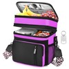 LOKASS Lunch Box for Women/Men-16L-Insulated Lunch Bag, Expandable Double-layer Leakproof