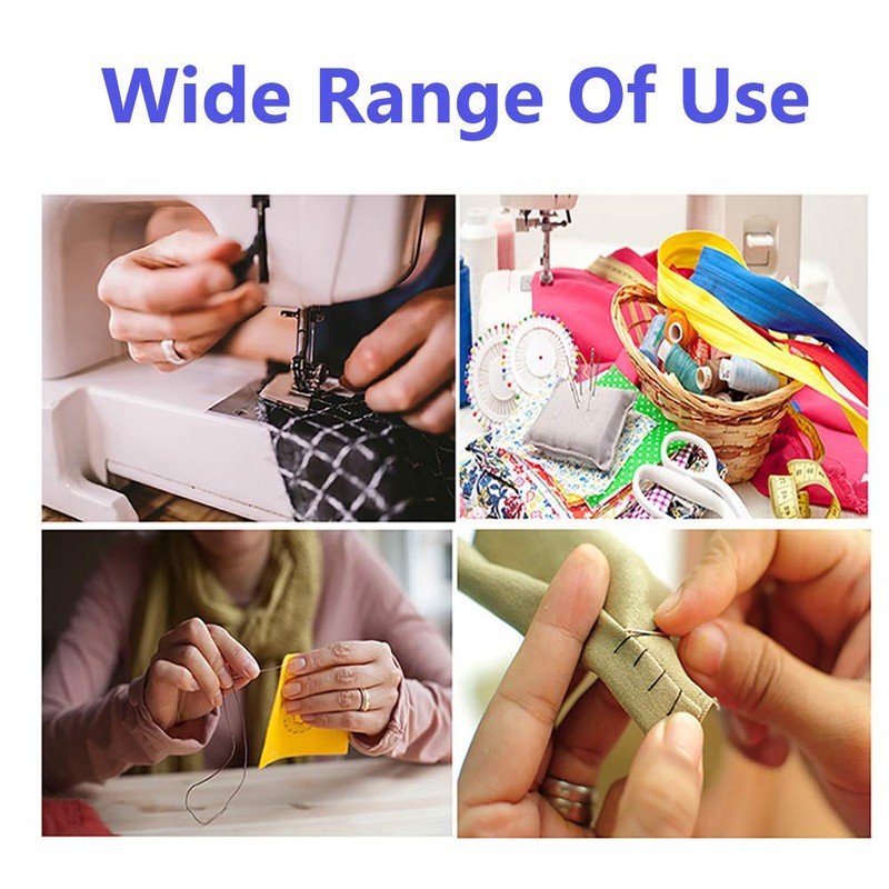 12 SPOOLS of 600 Yards Polyester Sewing Thread for Sewing