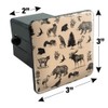 GRAPHICS & MORE Forest Animals Pattern Moose Bear Wolf Raccoon