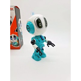 General NEW IN BOX SMART MINI ROBOT TALKING POSABLE BODY KIDS TOYS DURABLE DIE-CAST Blue