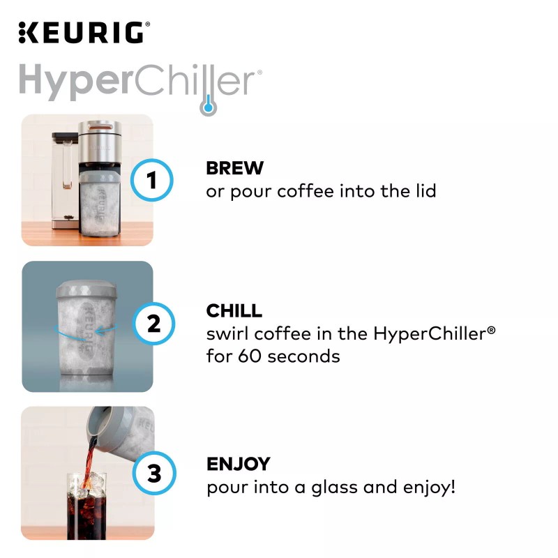 Keurig Hyper Chiller Iced Coffee Maker | Artic Gray
