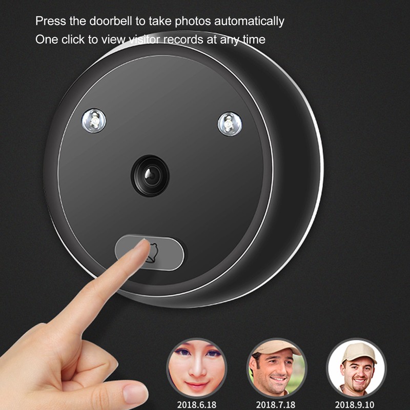 Smart Peephole Camera 2.4in LCD High Definition Infrared Night Vision