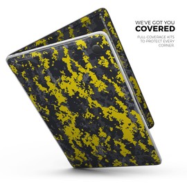 Design Skinz Bright Yellow and Gray Digital Camouflage Full-Body Wrap Scratch Resistant Decal Skin-Kit Compatible with MacBook 13" Air M1 (A2337)