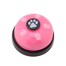 Iron Pet Bell, Training Bells, Cute for Dog Cat Interactive Toy (Pink)