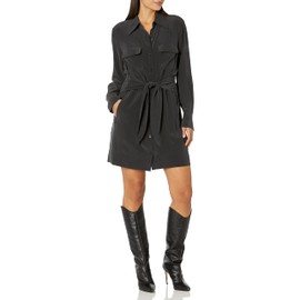 Equipment Women's BAYLER Dress, True Black, Extra Small