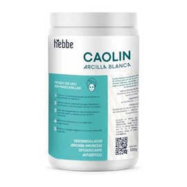 Arcilla Blanca Caolín 500 g | Mascarilla Facial y Corporal | Purifica Poros y Puntos Negros | Controla Grasa y Suaviza | 100% Natural