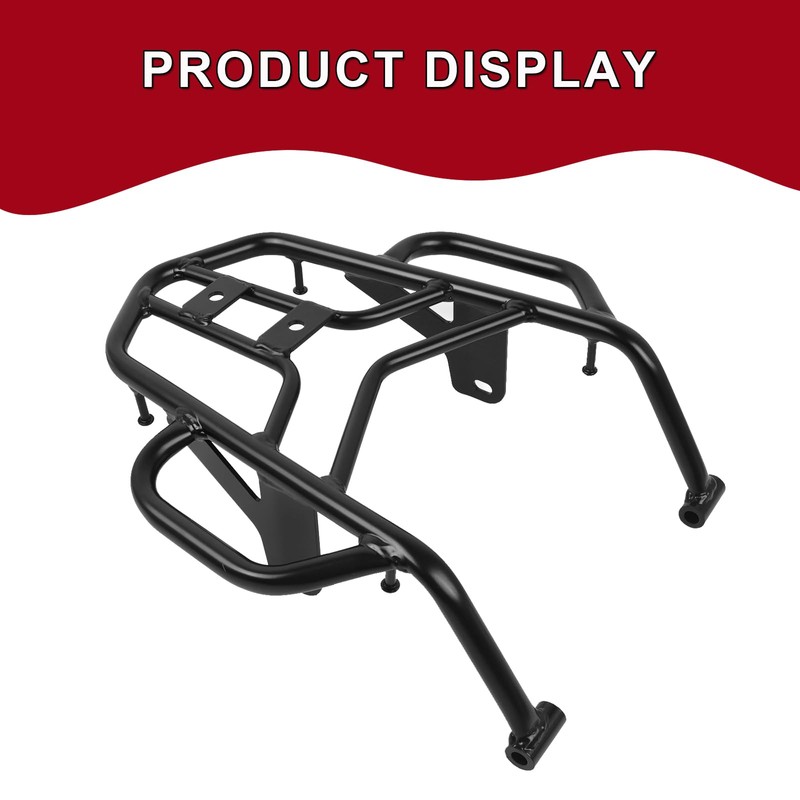 WORLDMOTOP Motorcycle Rear Luggage Rack Tail Storage Rack Cargo Replacement