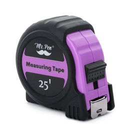 Mr. Pen- Tape Measure, 25-Foot, Pastel Purple, Steel Measuring Tape Measure with Fractions, Retractable Measuring Tape Retractable