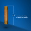 Everflow Supplies NPBR1440 4" Long Brass Nipple Pipe Fitting with