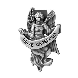 Pietism Guardian Angel Car Clip Religious Gift Saint Christopher Car Sun Visor Clip Medal Accessories Traveler's Guardian Saint Christopher Car Medal