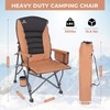 Camping Chairs for Adults, Adjustable Backrest Heavy Duty Oversized Folding