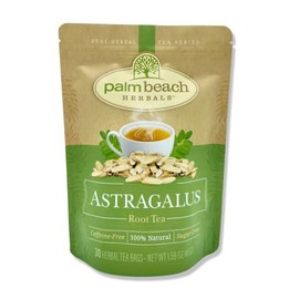 Palm Beach Medicinal Herbs - Astragalus Root Tea - Pure Herbal Tea Series (30 Tea Bags) 100% Natural
