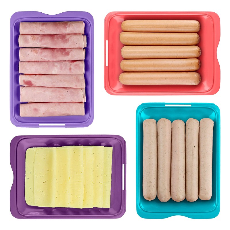 K&G High-Quality Set of 4 Stackable Storage Boxes for Sliced