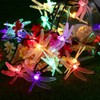 6M 30 LEDs Solar Dragonfly String Light Outdoor Waterproof Holiday