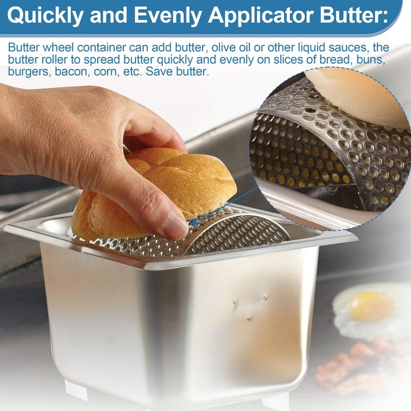 Butter Wheel for Spreads Butter Evenly to Bread, Stainless Steel
