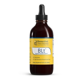 Researched Nutritionals BLT - Advanced Microbial Support - Black Walnut Hull, Boneset Herb, Sarsaparilla & Lomatium Tincture - Phospholipid Delivery Complex for Maximum Absorption (4 fl oz)