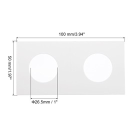 PATIKIL 2x2 Coin Flips, 250 Pack 26.5mm Cardboard Coin Holder Paper Coin Holders for Coin Collection Supplies Collector, White