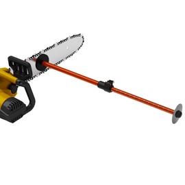 Strong Magnetic Firewood Measuring Tool, Used for Fast Measure Firewood Length, Firewood Gauge Freely Adjust from 16'' to 29'', One Step Installation, High Vis Orange, Attach to Any Chainsaw