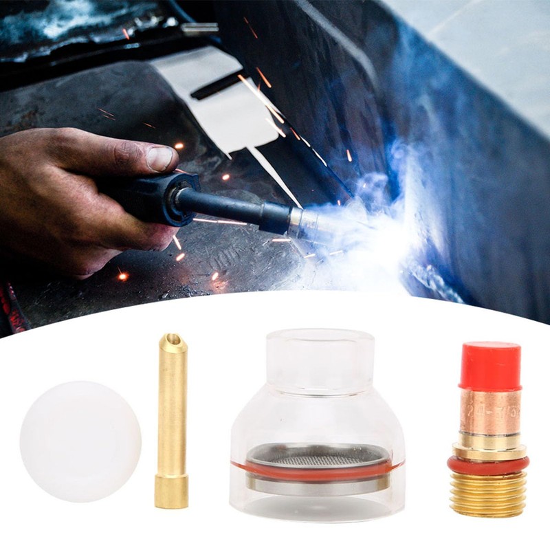 Gerioie Torch Glass Cup, Welding Torch Accessories, Gas Lens, Resistance