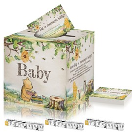 Guess How Big Is Mommy's Belly Game, Winnie Baby Shower Game with Box and 50 Guessing Cards, Baby Shower Party Favor, Winnie Decorations for Gender Reveal