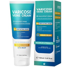 Varicose Veins Cream, Varicose Veins for Legs Made in Italy, Spider Vein for Legs, Natural Soothing Leg Varicose & Spider Veins Cream - 5.07 Fl Oz - Specification: 1 Pack