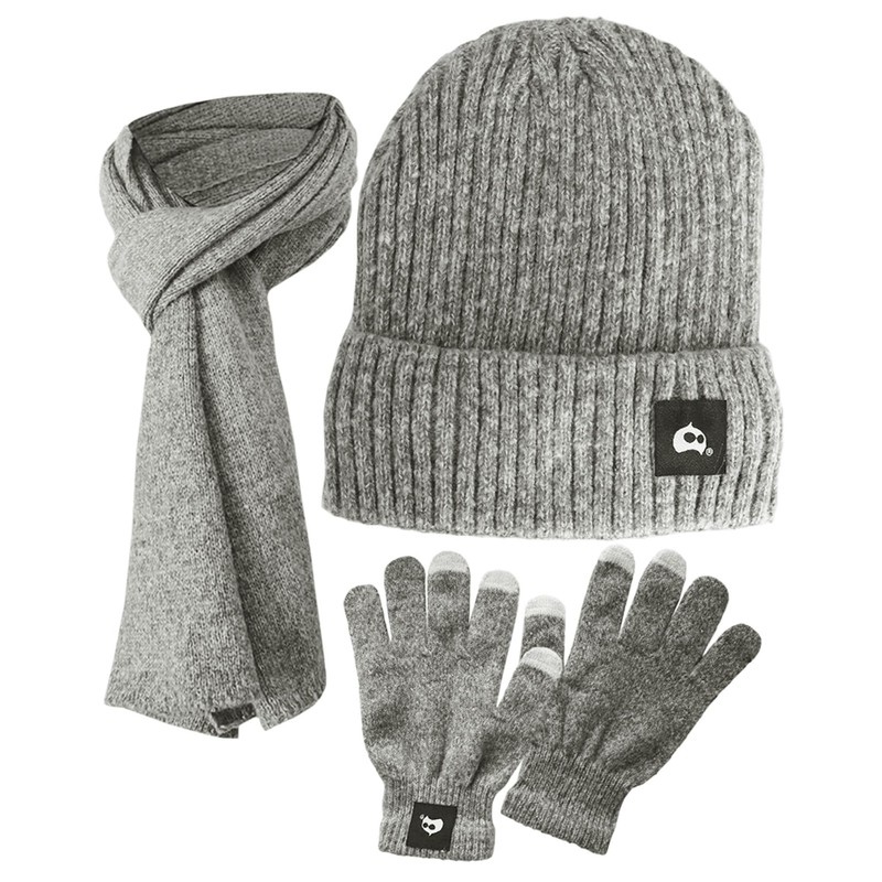 Bluelander Kit Gorro, Bufanda, Guantes Pantalla Tactil, Termicos, Frio para
