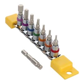 Sankyo Corporation Hexagonal Bit Set with Holder Trad THH1, Insertion Angle: 0.25 inches (6.35 mm)