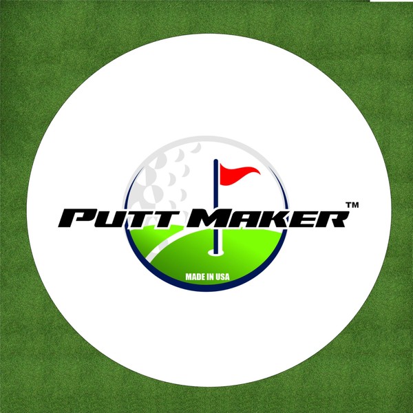 Putt Maker Putting Discs 4-Pack, Golf Training Disk Accessories for Golfers, Practice Aid for Putting Green Indoor or Outdoor, Golf Cup or Flat Ghost Hole to use in Office with Golf Mat - Made in USA