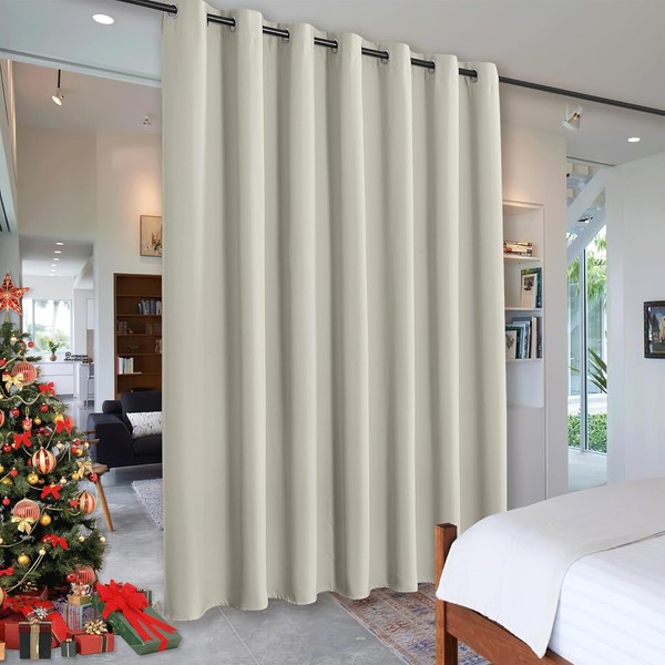 Blackout Room Divider Curtain, Soundproof Privacy Screen Curtains Partitions Sha