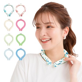 ktshop Refreshing Ring, Ice Neck Ring, Cooling, Heat Prevention, Heat Stroke, Cool Goods, Neck Hanging, Cool, @18-S @ Sputter Blue